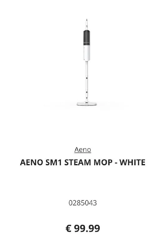 Паровая швабра AENO SM1 Steam Mop