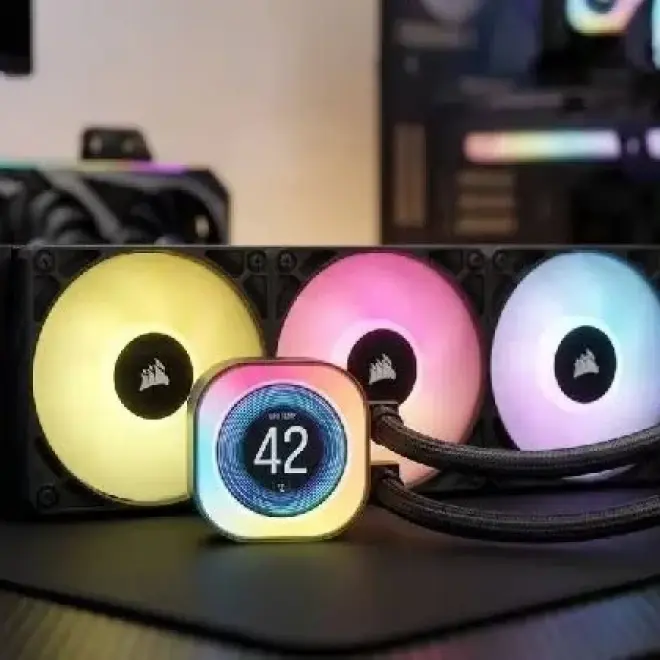 CORSAIR iCUE LINK TITAN 360 RX LCD система жидкостного охлаждения