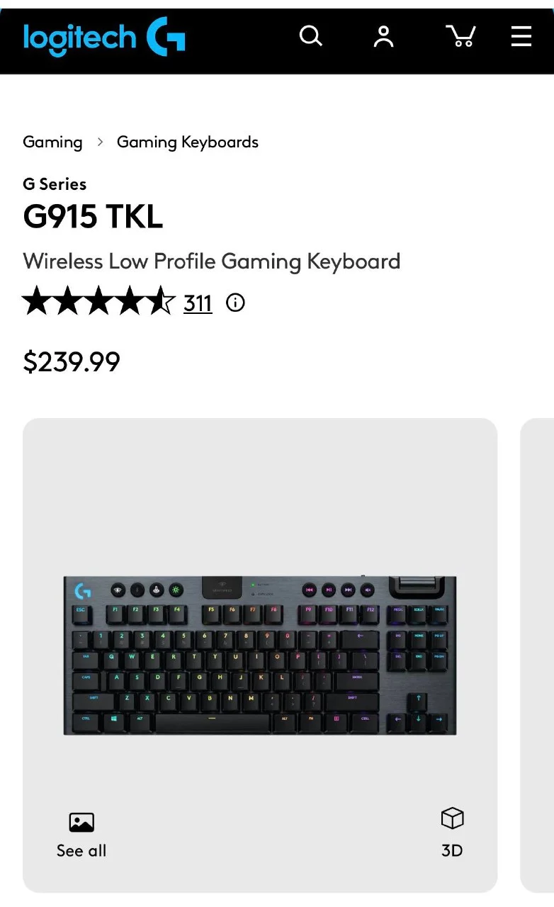 Logitech G915 TKL