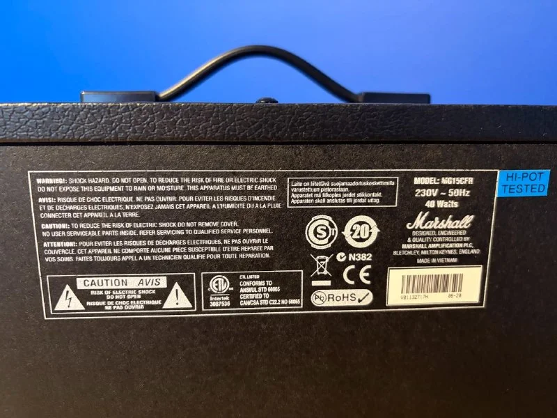 Комбоусилитель Marshall MG15R Gold 15 Вт
