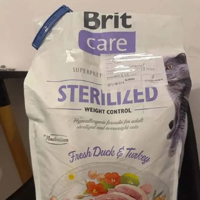 Корм Brit Care Sterilized Weight Control для стерилизованных кошек