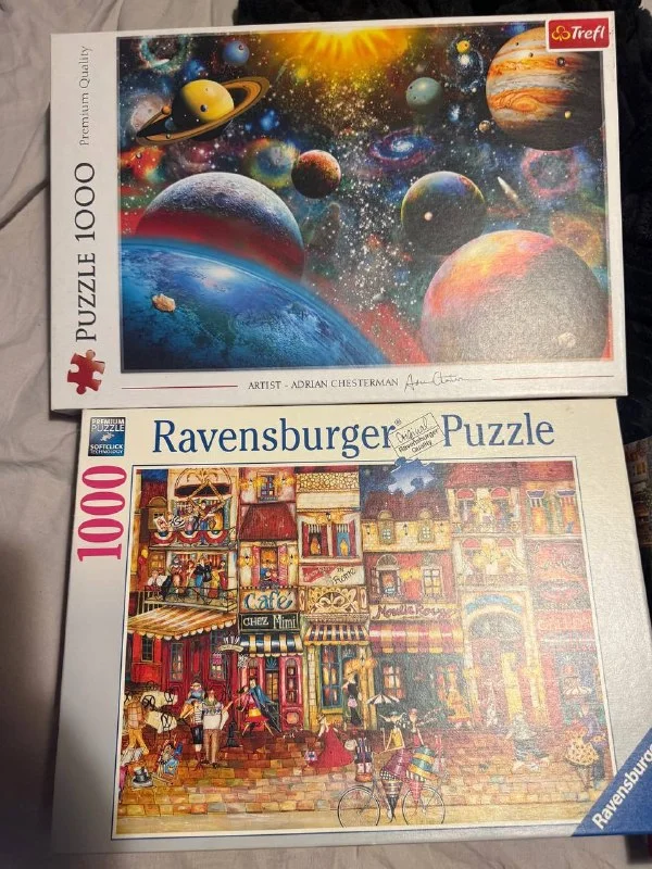 Пазлы Trefl и Ravensburger (1000 элементов)